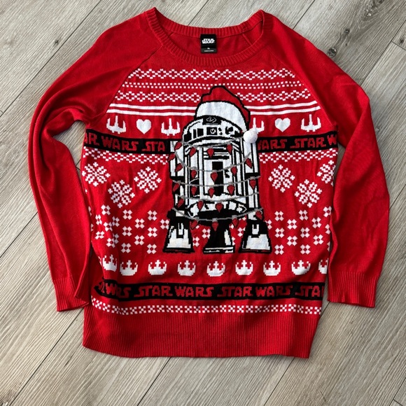 Red Star Wars Holiday Sweater Women’s XL - Picture 3 of 7